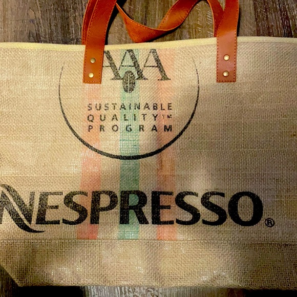 Nespresso Bags Nespresso Jute Tote Brand New Poshmark